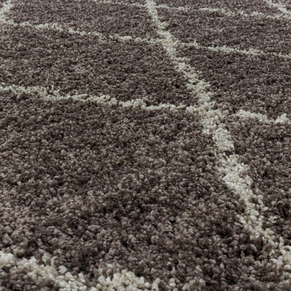 Hochflor Teppich Taupe Alvor 80x150 cm - Taupe, Basics, Textil (80/150cm)