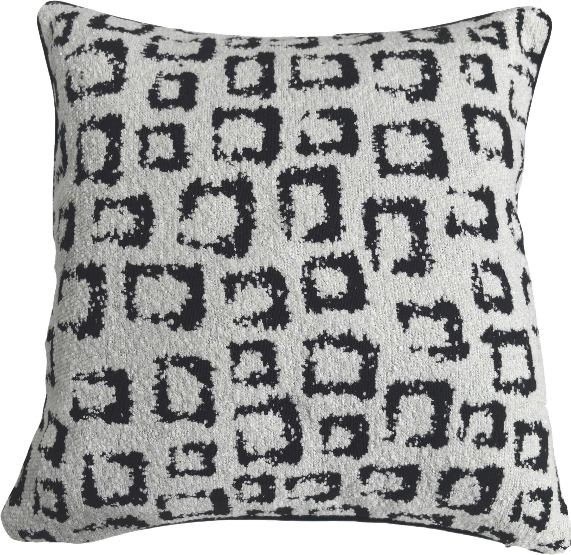 Zierkissen Jacky - Schwarz/Weiß, MODERN, Textil (45/45cm) - Luca Bessoni