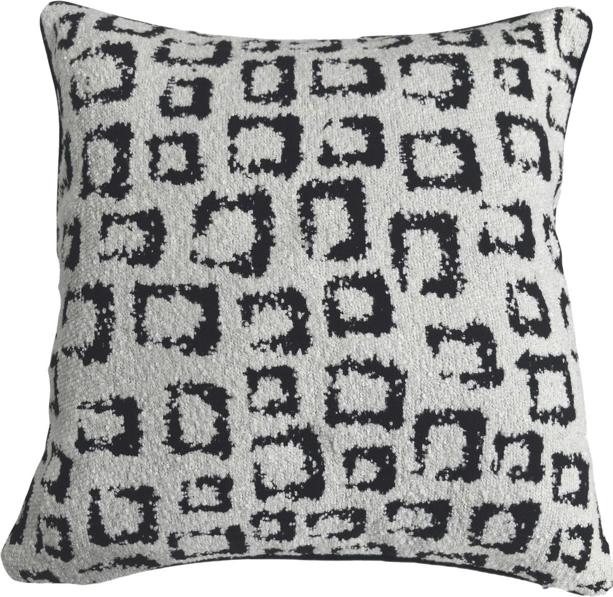 Zierkissen Jacky - Schwarz/Weiß, MODERN, Textil (45/45cm) - Luca Bessoni