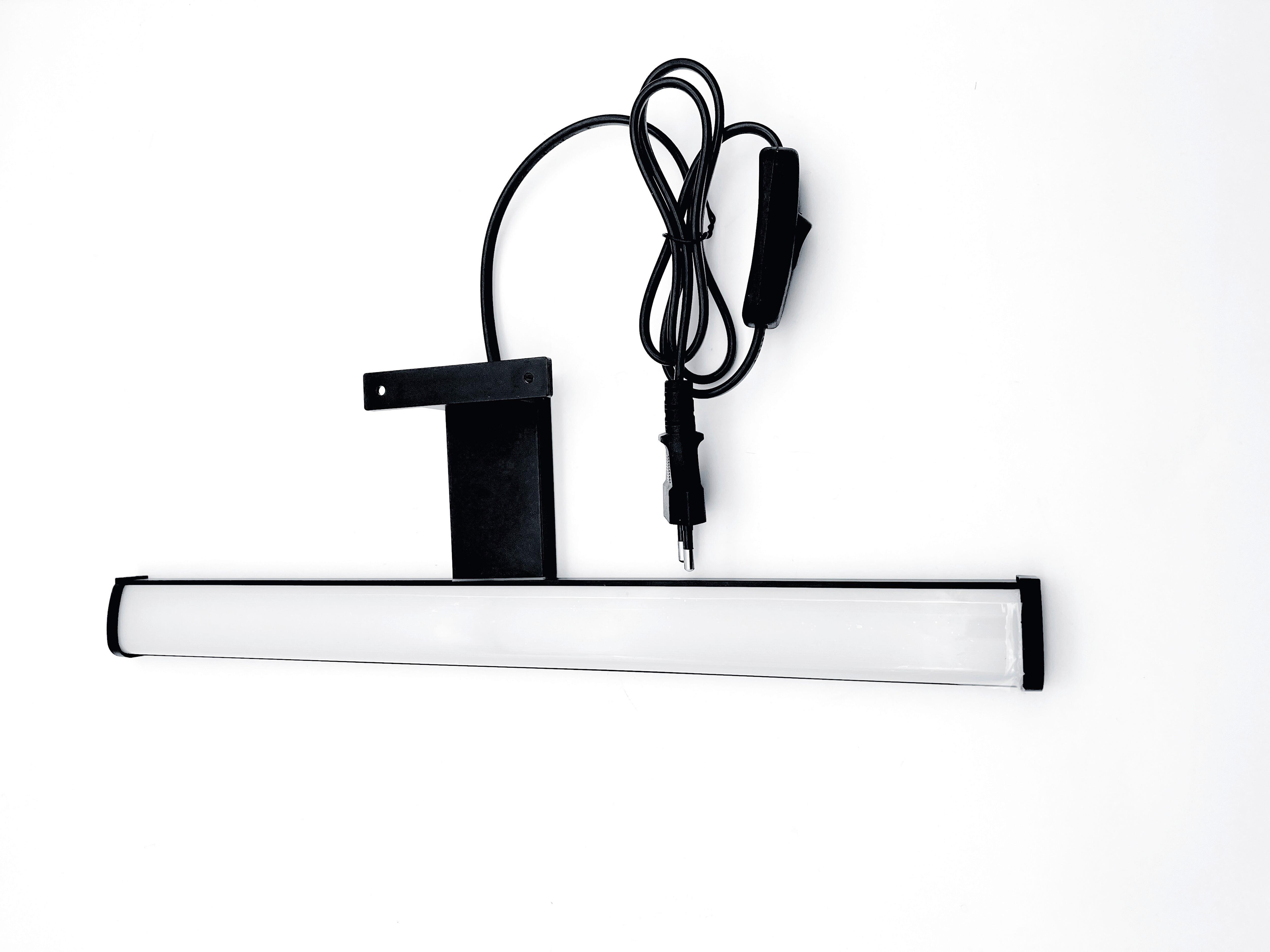 Spiegelleuchte Bonnie Schwarz B: 40 Cm - Schwarz, Trend, Kunststoff (40/11,5/4cm)