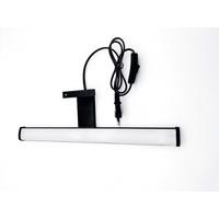 Spiegelleuchte Bonnie Schwarz B: 40 Cm - Schwarz, Trend, Kunststoff (40/11,5/4cm)