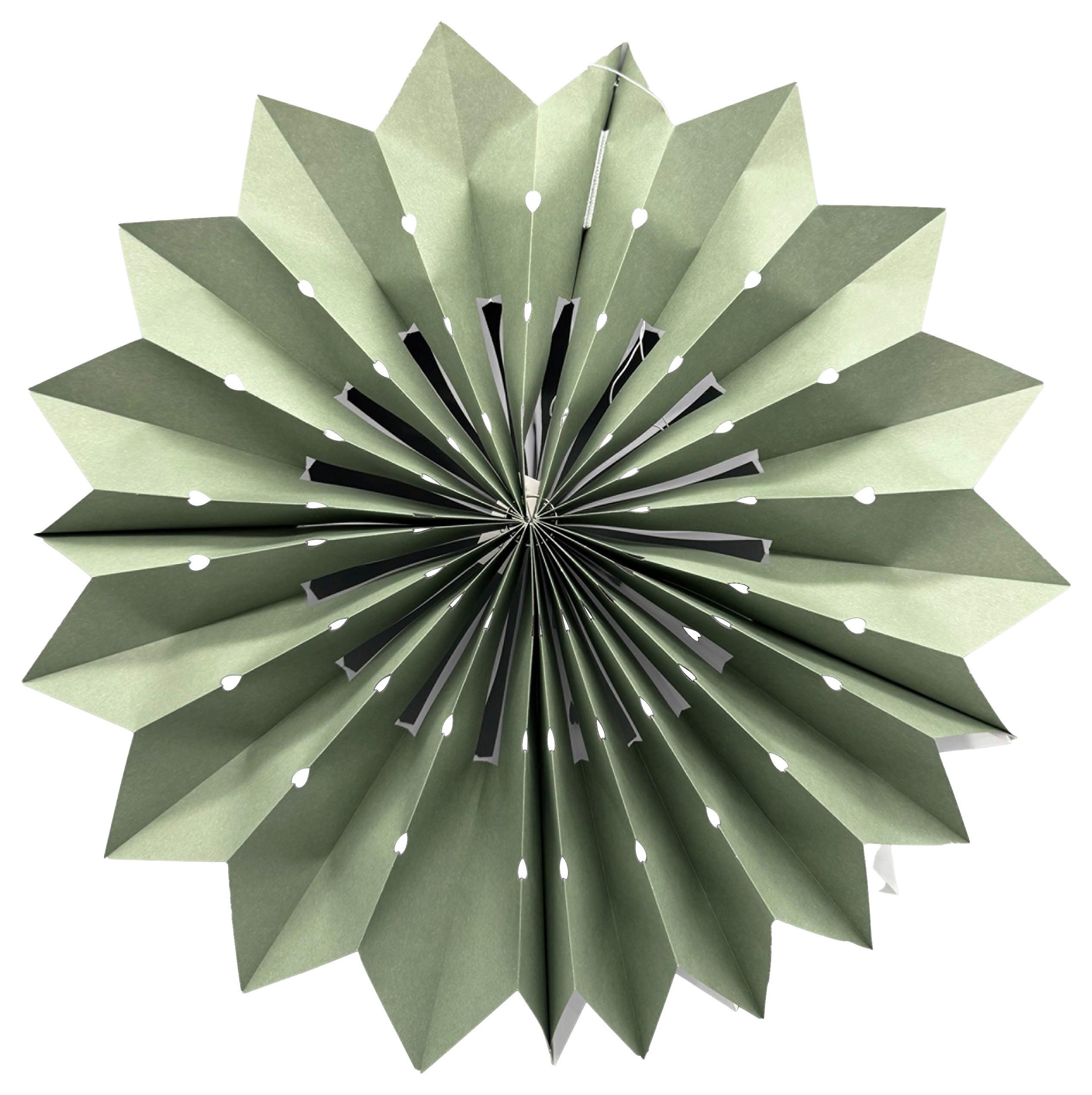 závesná dekorácia JOLIE -PAZ- - zelená, papier (20cm) - Mömax