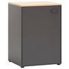 Mehrzweckschrank Antharzit/Eichefarben B:67,1cm - Eichefarben/Anthrazit, MODERN, Holzwerkstoff (67,1/95,8/60cm) - MID.YOU