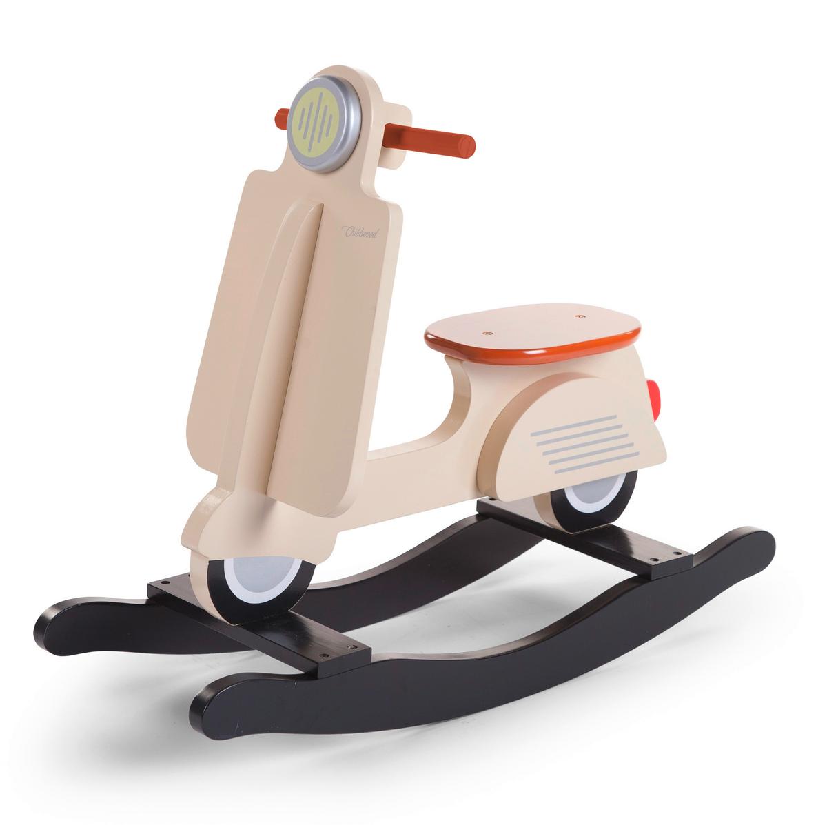 Schaukeltier Roller Creme, L: 70 cm - Creme, Basics, Holzwerkstoff (70/25/57cm) - Childhome
