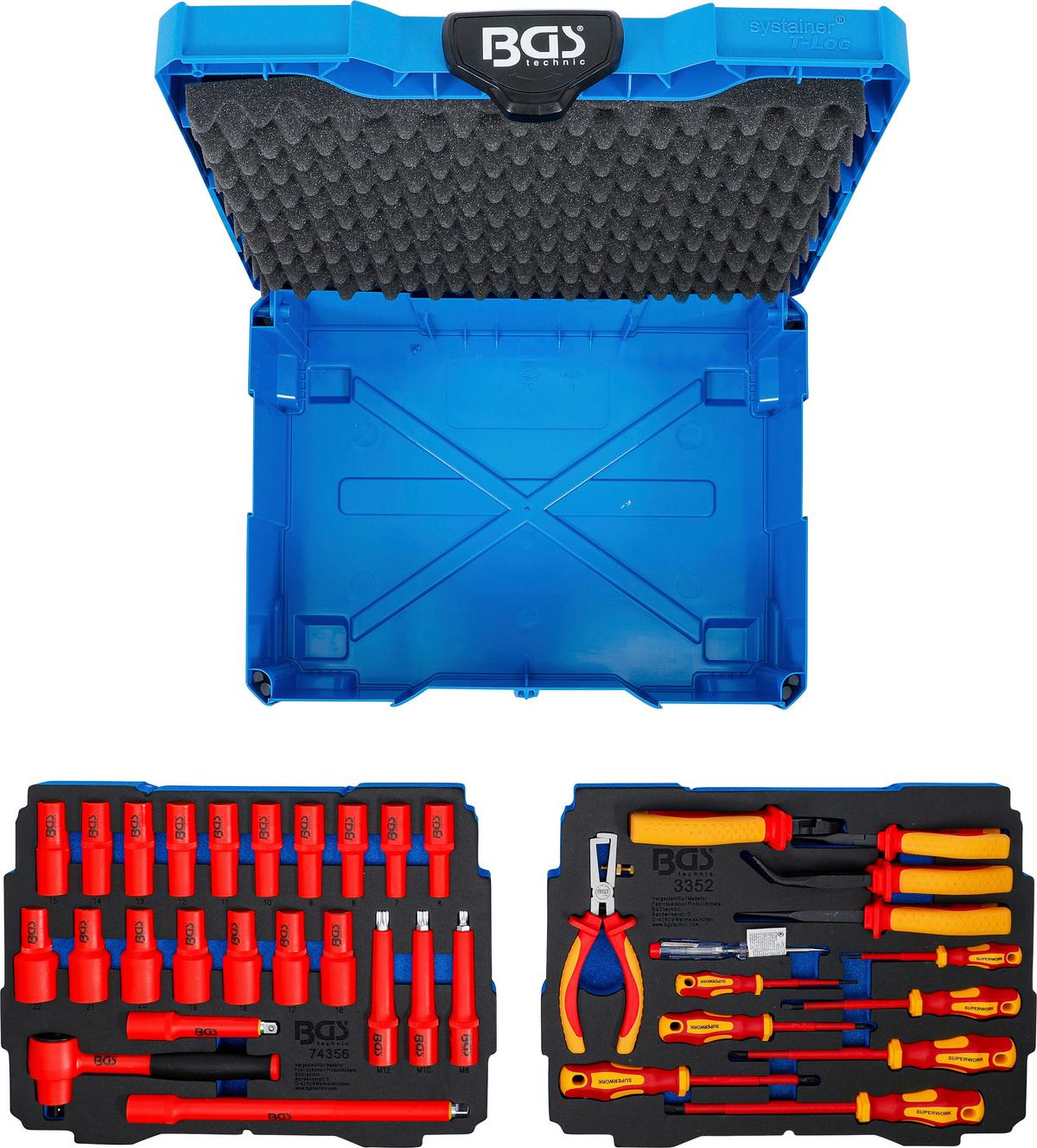 Vde-werkzeugsatz 70230 - Blau/Rot, Basics (39,5/29,0/16,5cm)