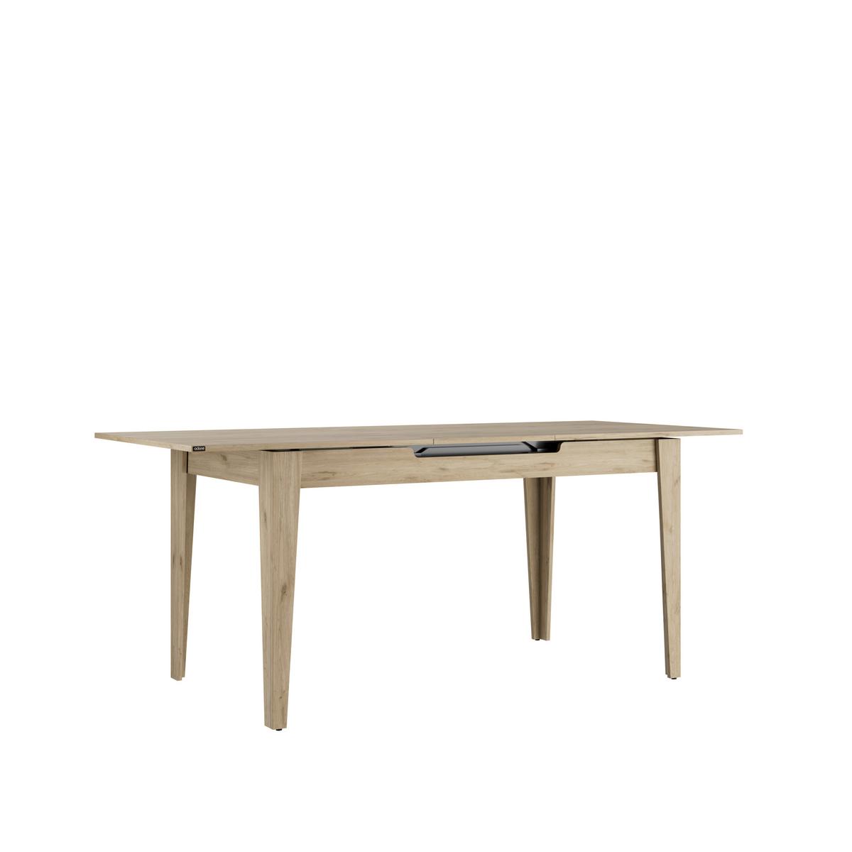 Esstisch ausziehbar Andorra 140-180x75x80 cm Eiche - Eiche Artisan, KONVENTIONELL, Holz (140-180/75/80cm)