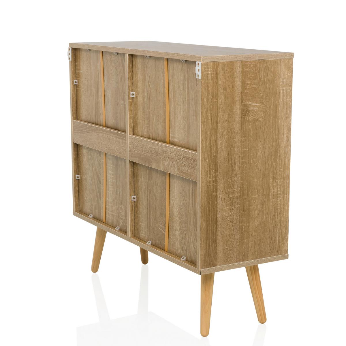 Sideboard Stryn Hellbraun B: 80 Cm - Hellbraun, MODERN, Holzwerkstoff (80/78/32,5cm) - MID.YOU