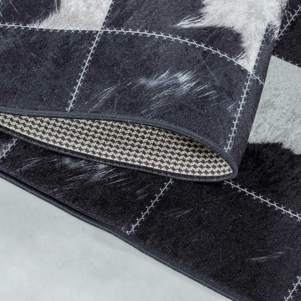Flachwebteppich Fiesta - Creme/Schwarz, Design, Textil (140/200cm) - Novel