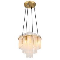 Függőlámpa 15698h2m Gorley - fekete/arany, Basics, fém (40/120cm) - Globo