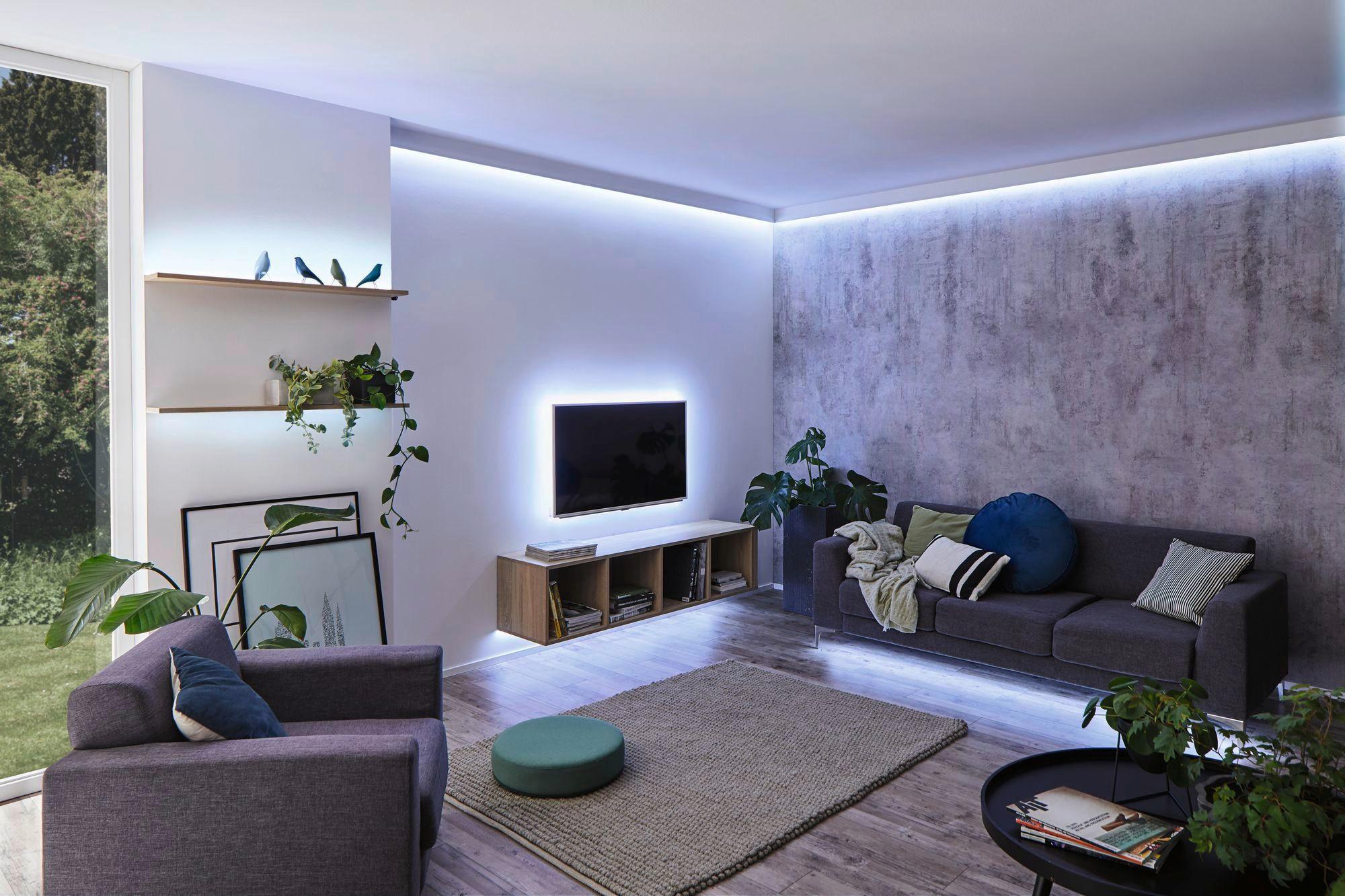 LED-Stripe 500 cm dimmbar mit On/Off-Schalter - Weiß, Basics, Kunststoff (500cm) - Paulmann