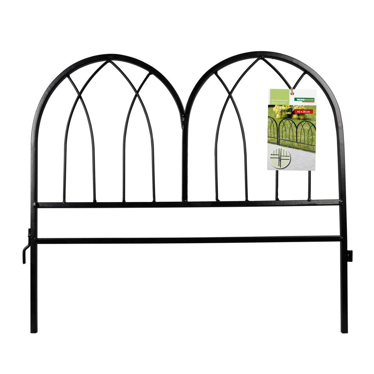 Beeteinfassung 07752 Beeteinf. Metall - Schwarz, Basics, Metall (46/41/0,8cm) - Windhager