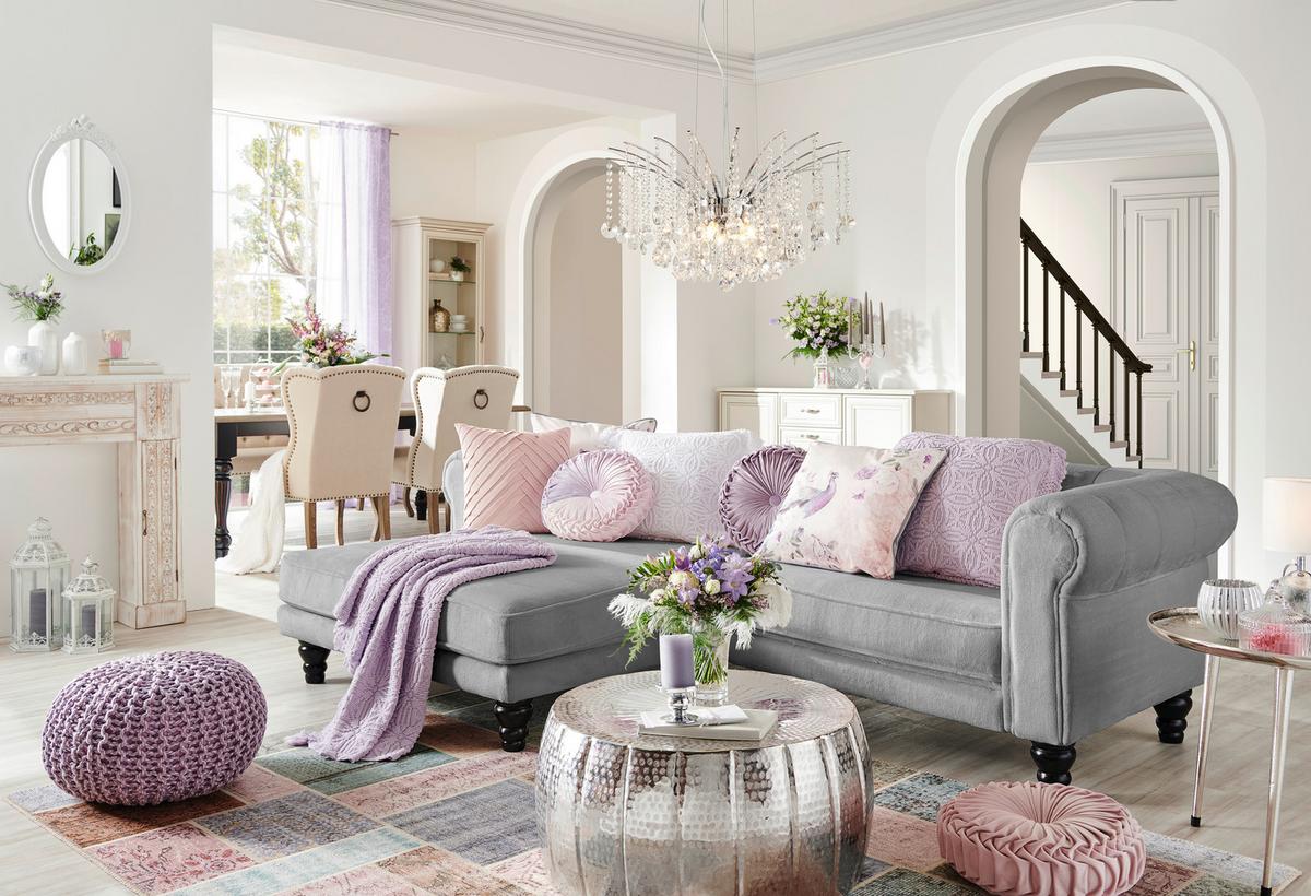 Ecksofa Jonte Grau S: 160x260 cm - Dunkelbraun/Grau, Design, Textil (160/260cm) - MID.YOU