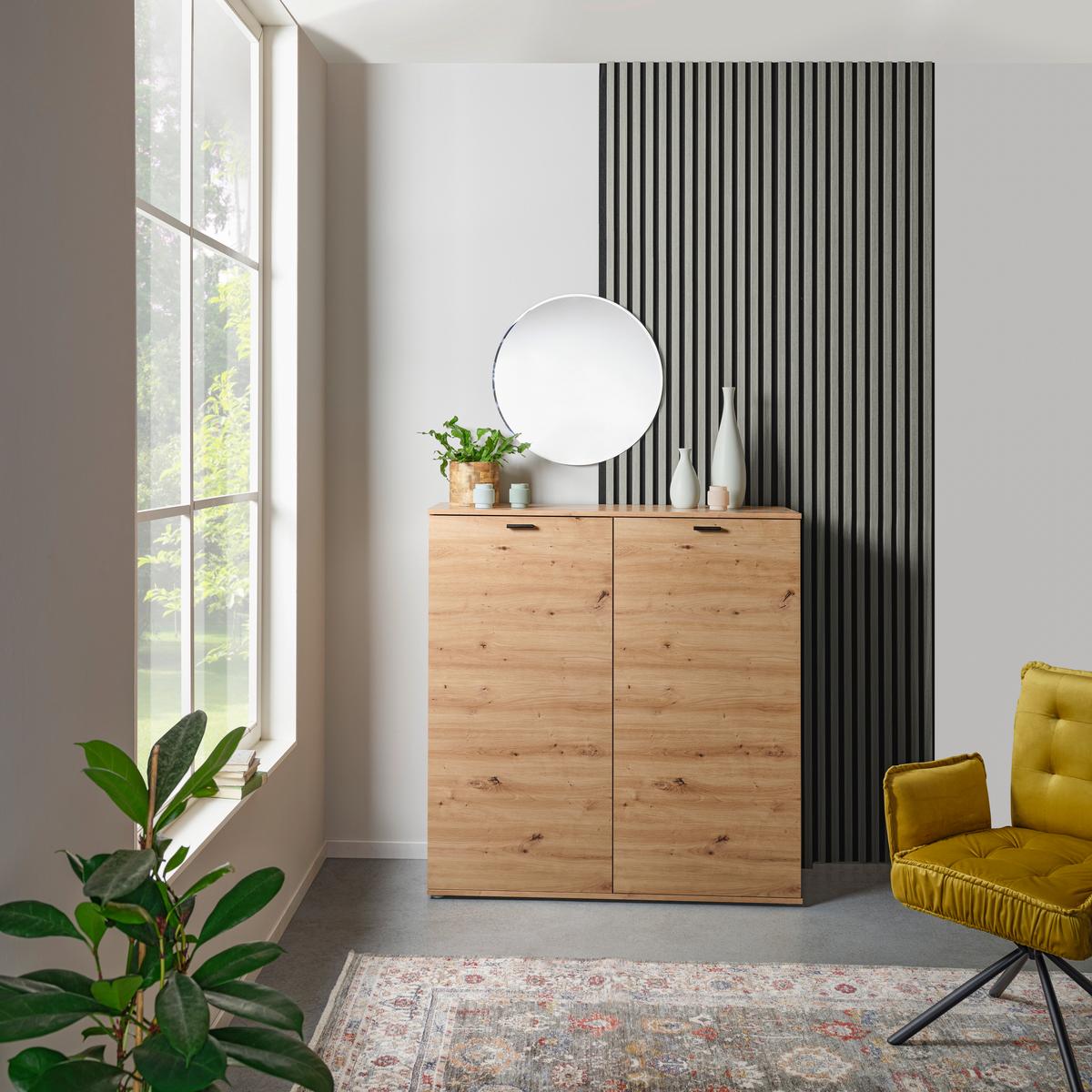 Akustikpaneel Josef - Hellgrau, MODERN, Holzwerkstoff/Kunststoff (90/60/2cm)