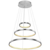 Hängeleuchte Ralph H: 120 cm 1-Flammig, Memory-Funktion - Opal/Nickelfarben, Basics, Kunststoff/Metall (51/120cm) - Globo