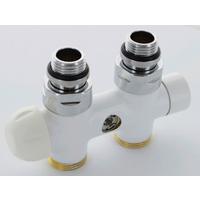 Anschlussgarnitur Zubehör Weiss B: 18cm - Weiß, Basics, Metall (18/18/5cm) - Sanotechnik