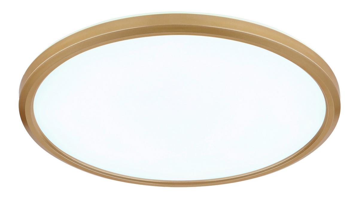 LED-Deckenleuchte 41562-18mm Sapana - Messingfarben/Opal, KONVENTIONELL, Kunststoff (29.4/2.5cm) - Globo