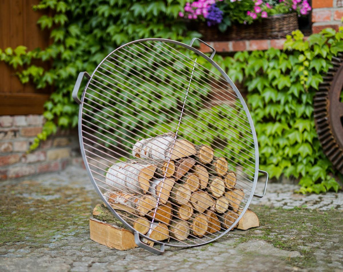 Grillrost Grillrost 60 | inkl. 4 Griffen - Edelstahlfarben, Basics, Metall (60cm)