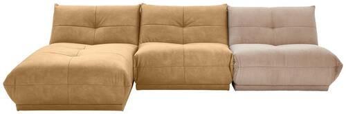 Ecksofa Giselle Hellbraun/taupe - Taupe/Hellbraun, Trend, Textil (185/315cm) - Livetastic