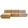 Ecksofa Giselle Hellbraun/taupe - Taupe/Hellbraun, Trend, Textil (185/315cm) - Livetastic