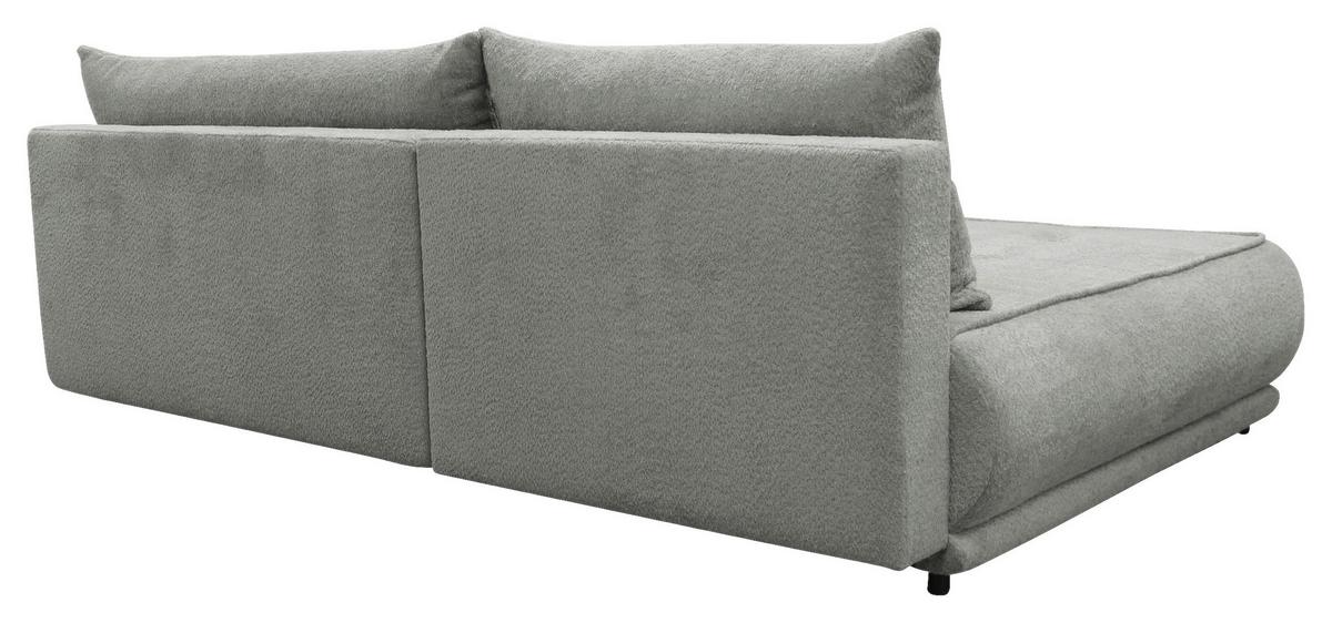 Ecksofa Paros Grau 179x277 Cm - Schwarz/Grau, Design, Textil (179/277cm) - MID.YOU