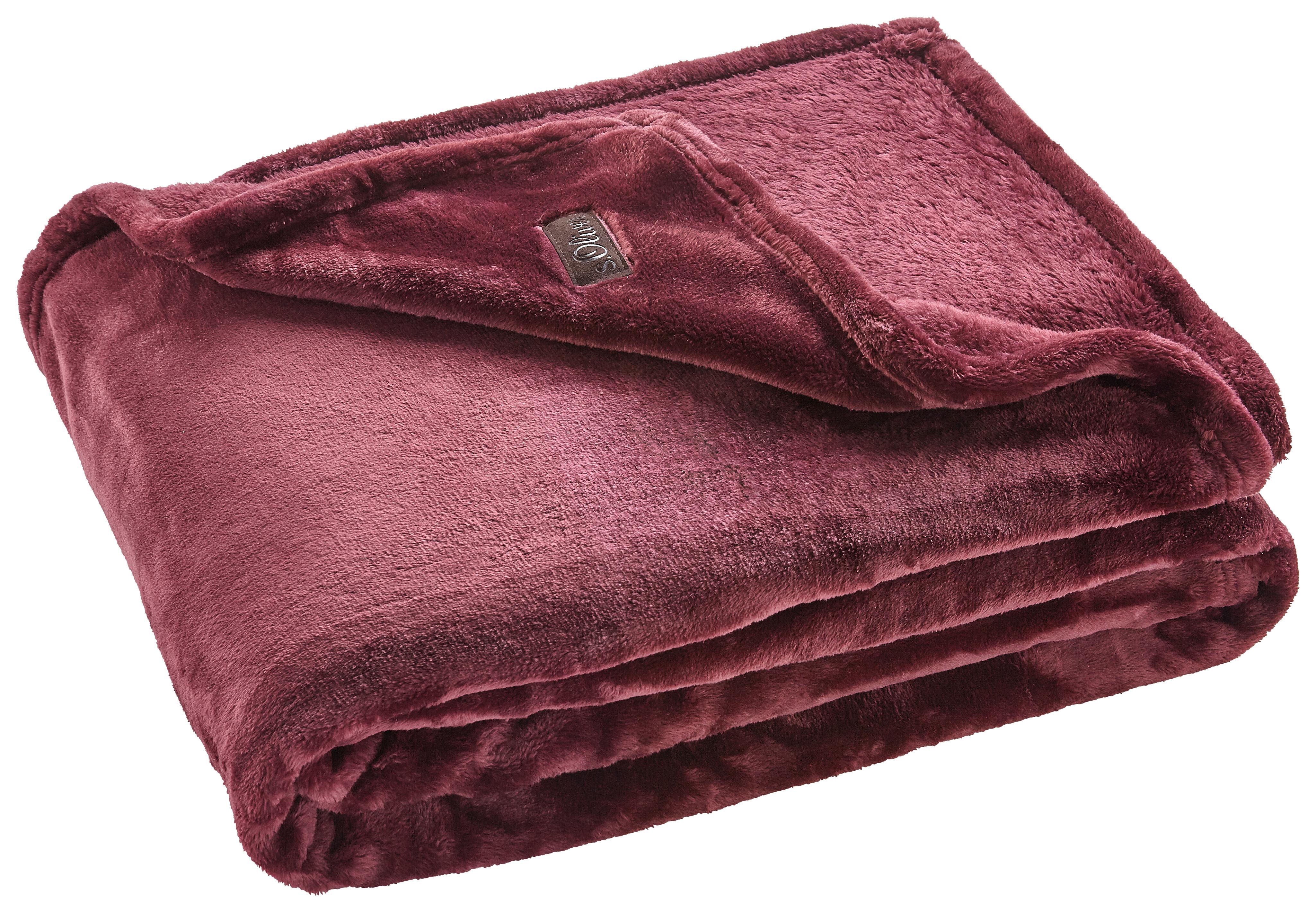 S'oliver Deka Fluffy 150x200 Cm - bordová, Moderný, textil (150/200cm) - S. Oliver