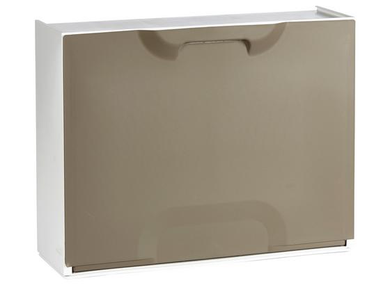 Schuhkipper Weiß - Taupe/Weiß, MODERN, Kunststoff (51/40,1/17,3cm) Schuhkipper Weiß - Taupe/Weiß, MODERN, Kunststoff (51/40,1/17,3cm)