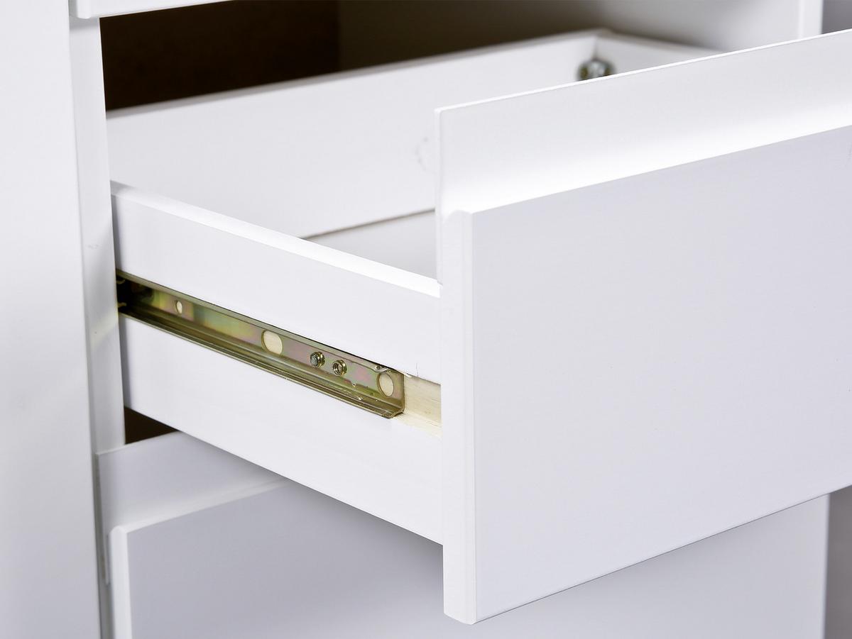 Multifunktionstisch Mit Stauraum Mit Rollen Laptop Office, Weiß - Weiß, KONVENTIONELL, Holzwerkstoff (66/37/72cm) - MID.YOU