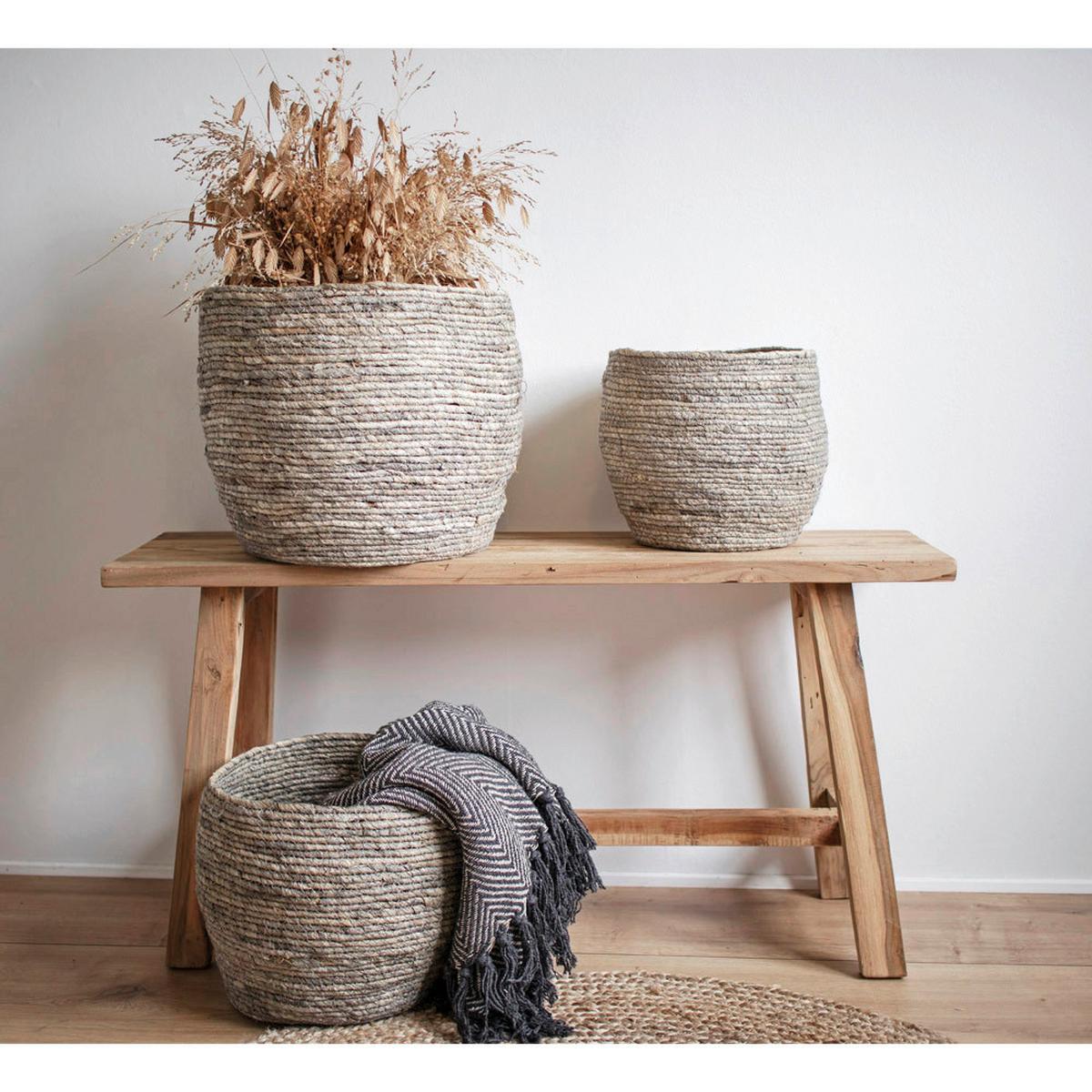 Hockerbank Barcelona Teakfarben B: 90cm - Teakfarben, Basics, Holz (90/45/25cm) - MID.YOU