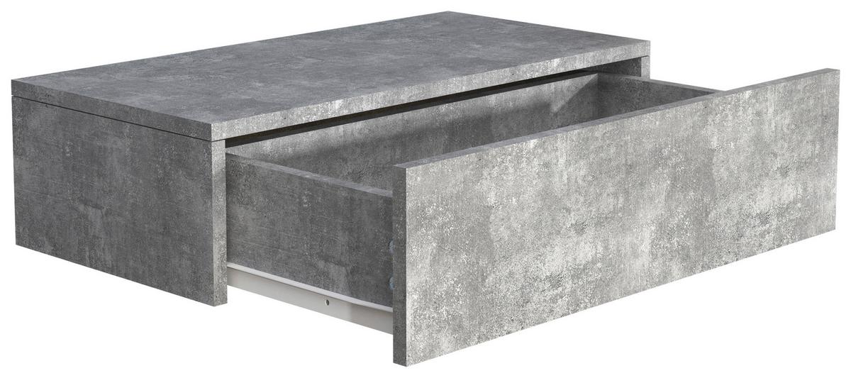 Nachtkästchen USAl M B: 60 cm Grau - Grau, MODERN, Holzwerkstoff (60/15/30cm) - MID.YOU