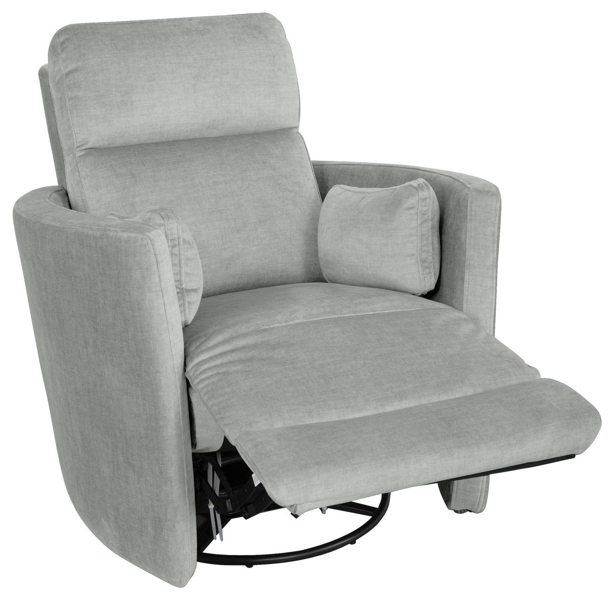 Fernsehsessel Swive Grau B: 91,4 Cm - Schwarz/Grau, MODERN, Textil (91,4/101,6/96,5cm) - Livetastic