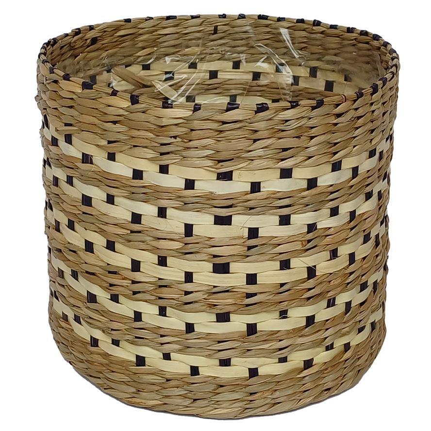 Übertopf Ryal - Naturfarben, KONVENTIONELL, Naturmaterialien/Kunststoff (17/15cm) - Ondega