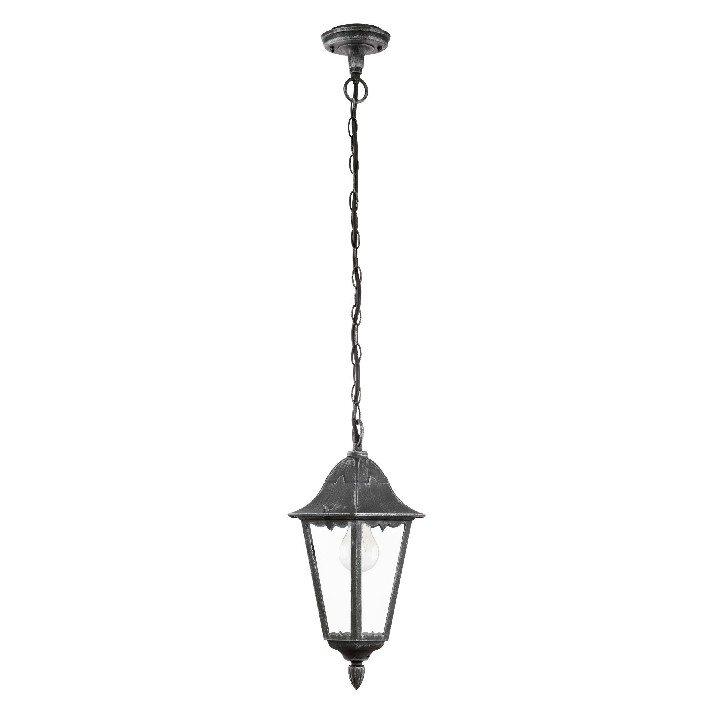 Led-hängeleuchte Navedo H: 104,5 Cm 1-Flammig Mit Glas - Klar/Silberfarben, Basics, Glas/Metall (23/104,5cm) - Eglo