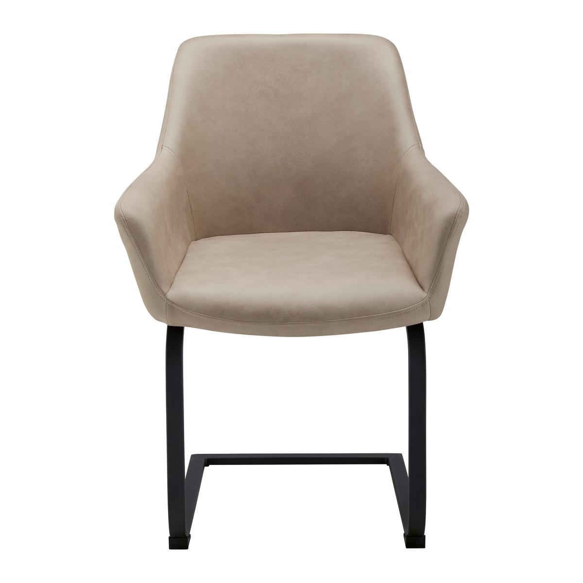 Židle PRIA koňaková - černá/koňaková, Moderní, kov/dřevo (61/85/62cm) - Bessagi Home