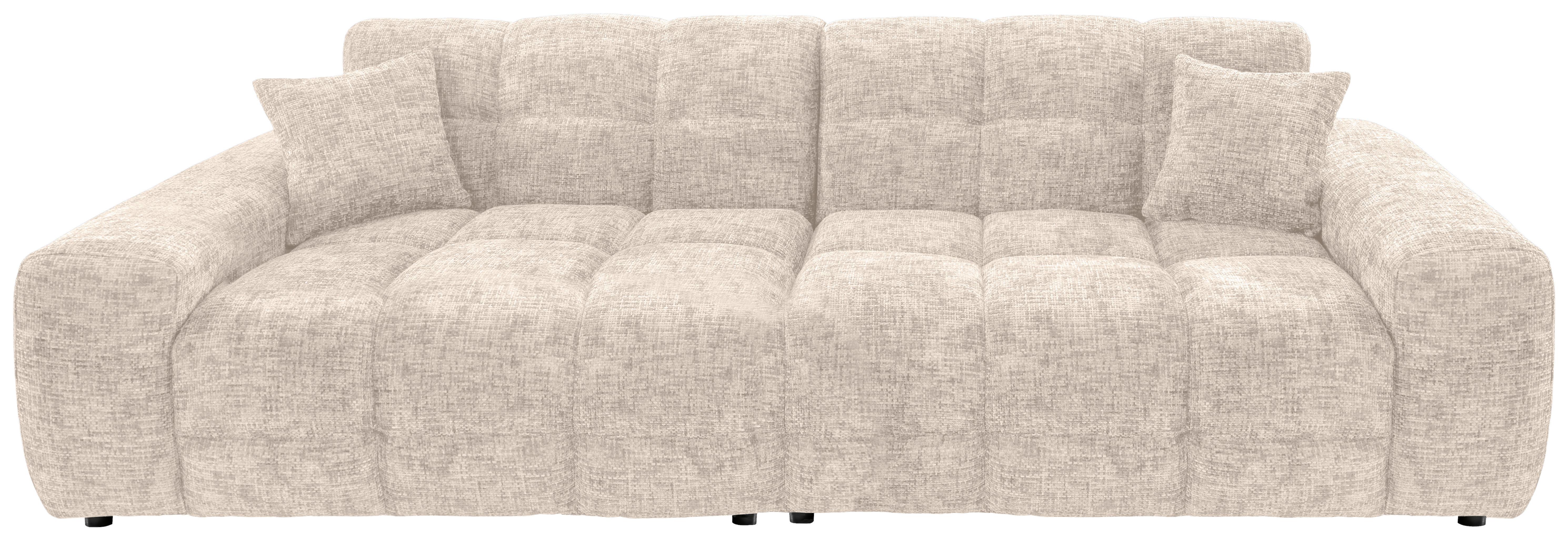 Viersitzer-Sofa Bosco, Creme B: 300 cm - Creme/Schwarz, MODERN, Textil (300/87/120cm) - Livetastic