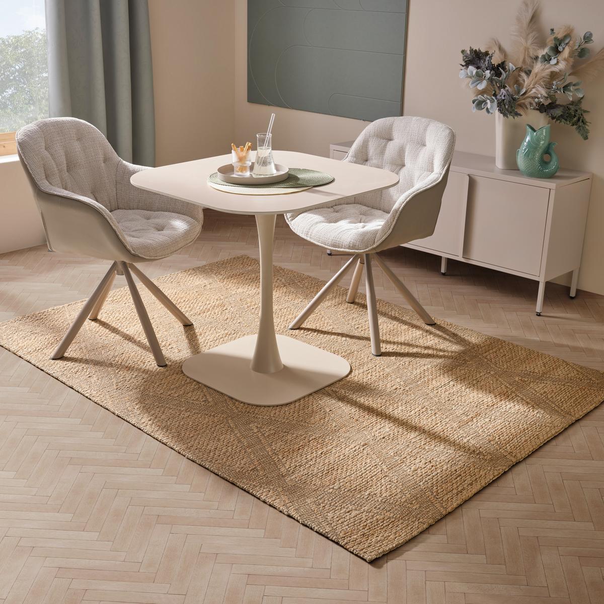 Ručne tkaný koberec Kaan, 160/230cm, prírodná - bahenná hnedá, Basics, textil (160/230cm) - Modern Living