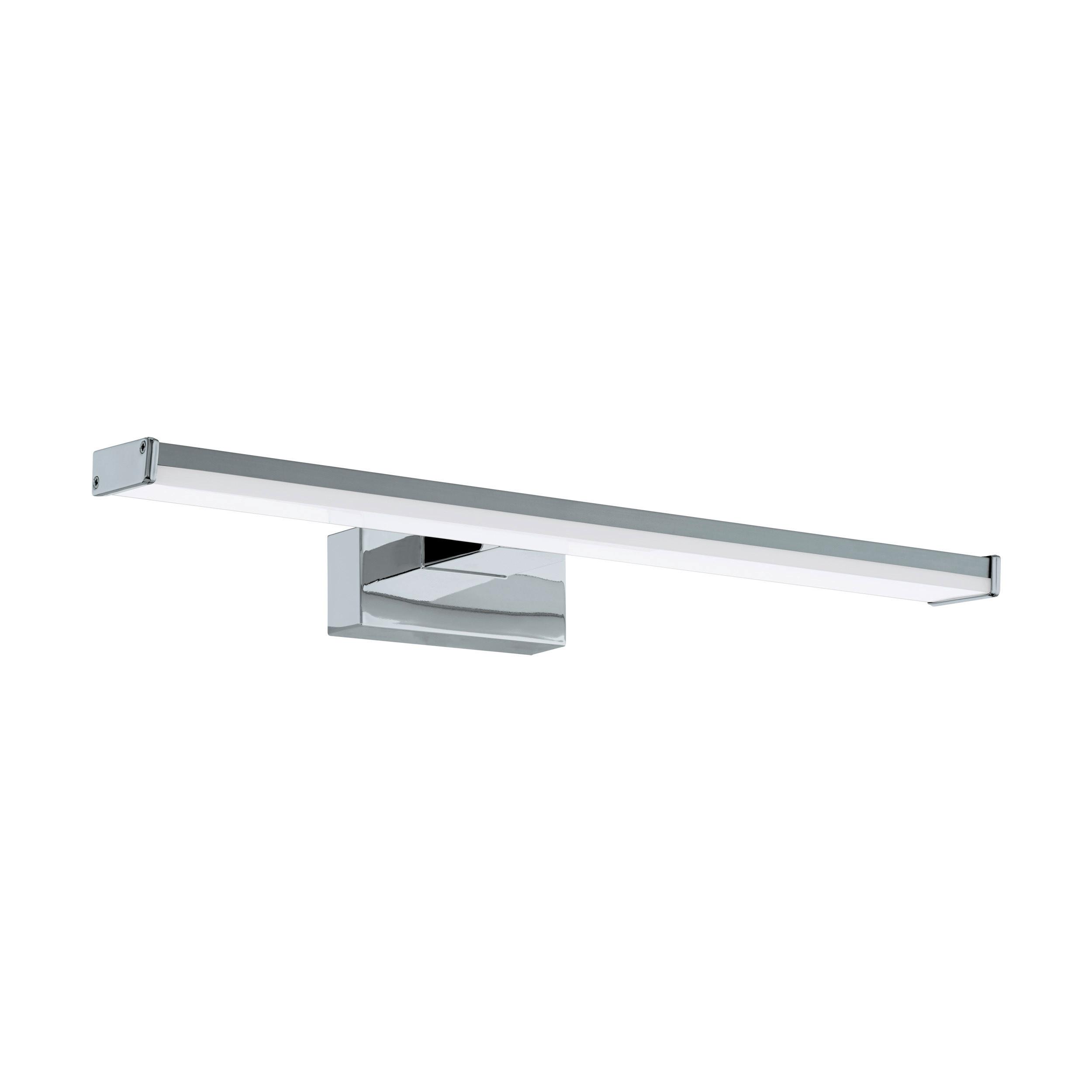 Spiegelleuchte Pandella Ip44 Länglich Silber/Weiß 7,4 W - Silberfarben/Weiß, Basics, Kunststoff/Metall (40cm) - Eglo