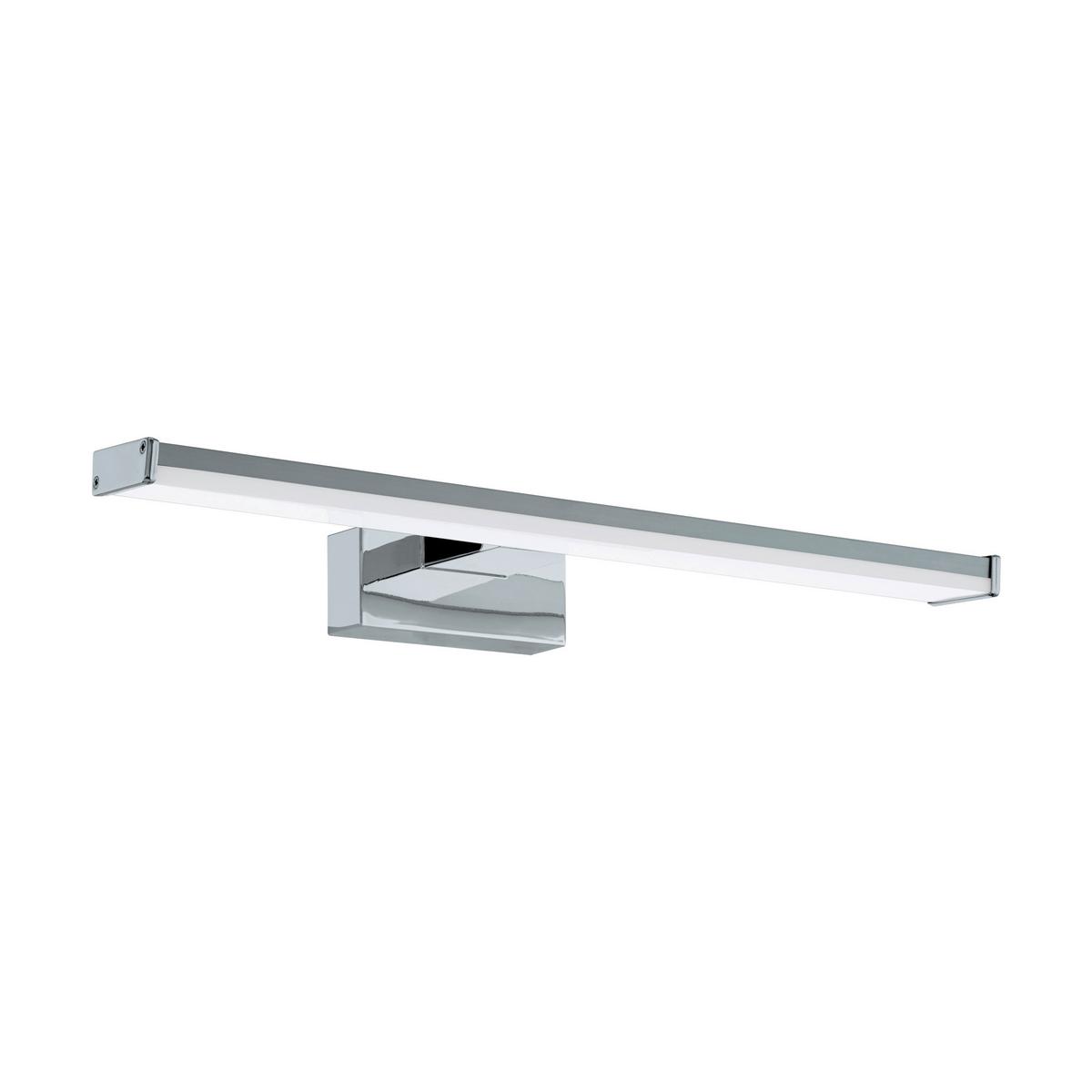 Spiegelleuchte Pandella Ip44 Länglich Silber/weiß 7,4 W - Silberfarben/Weiß, Basics, Kunststoff/Metall (40cm) - Eglo