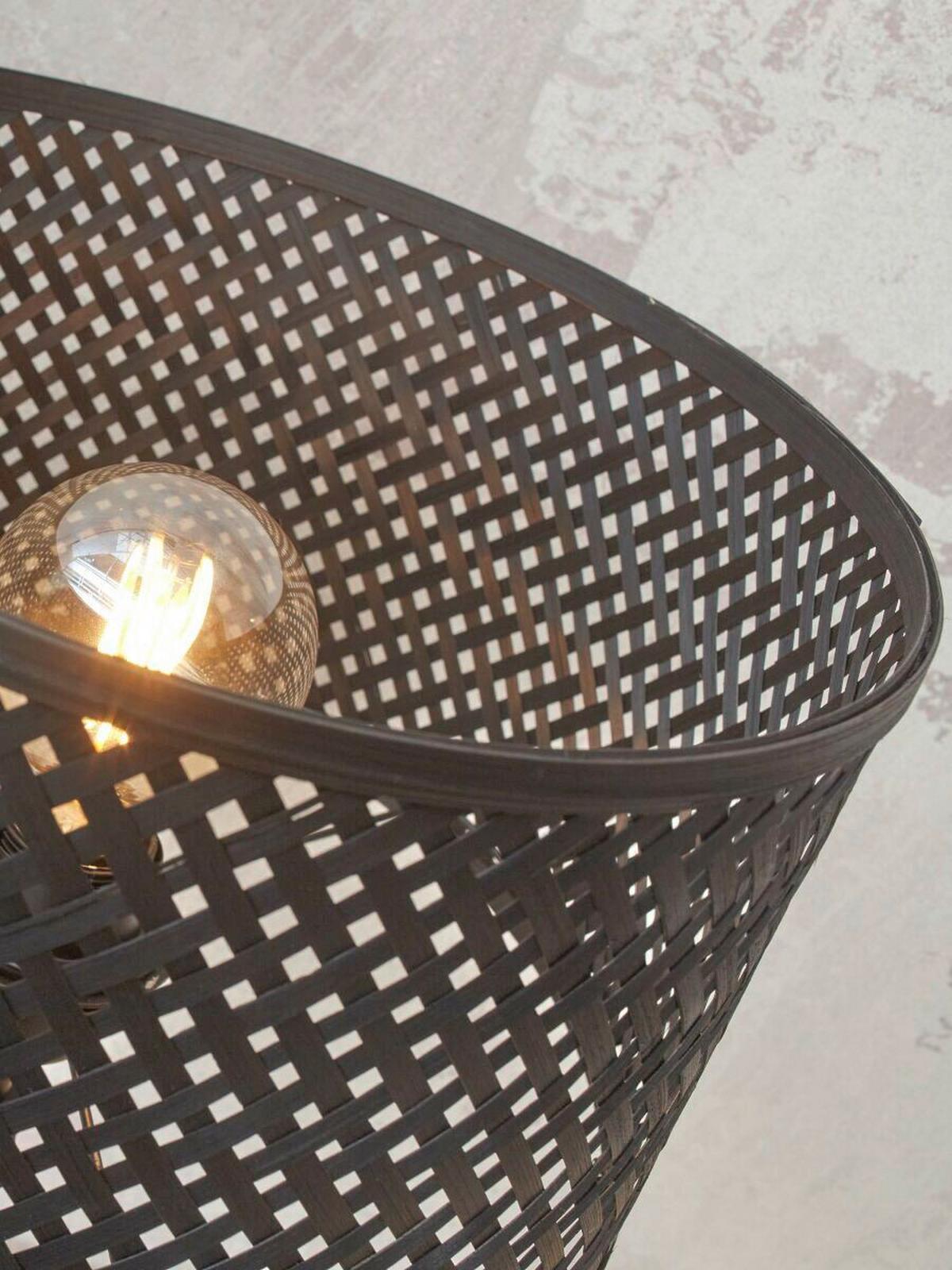 Stehleuchte Java Schwarz B: 32 cm - Schwarz, Trend (58/32/150cm) - Good & Mojo