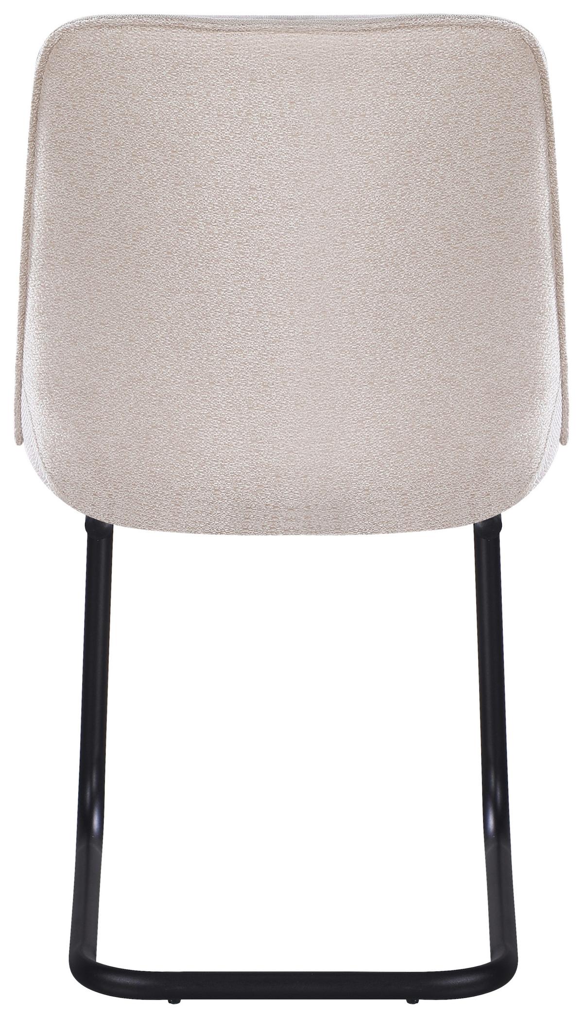 ŽIDLE NOVA - černá/béžová, Moderní, kov/textil (51/86/59cm) - Premium Living