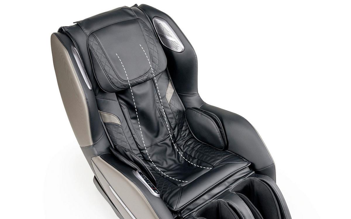 MASSAGESESSEL Schwarz B: 72cm - Schwarz, Basics, Kunststoff/Textil (72/105/156cm) - iRest
