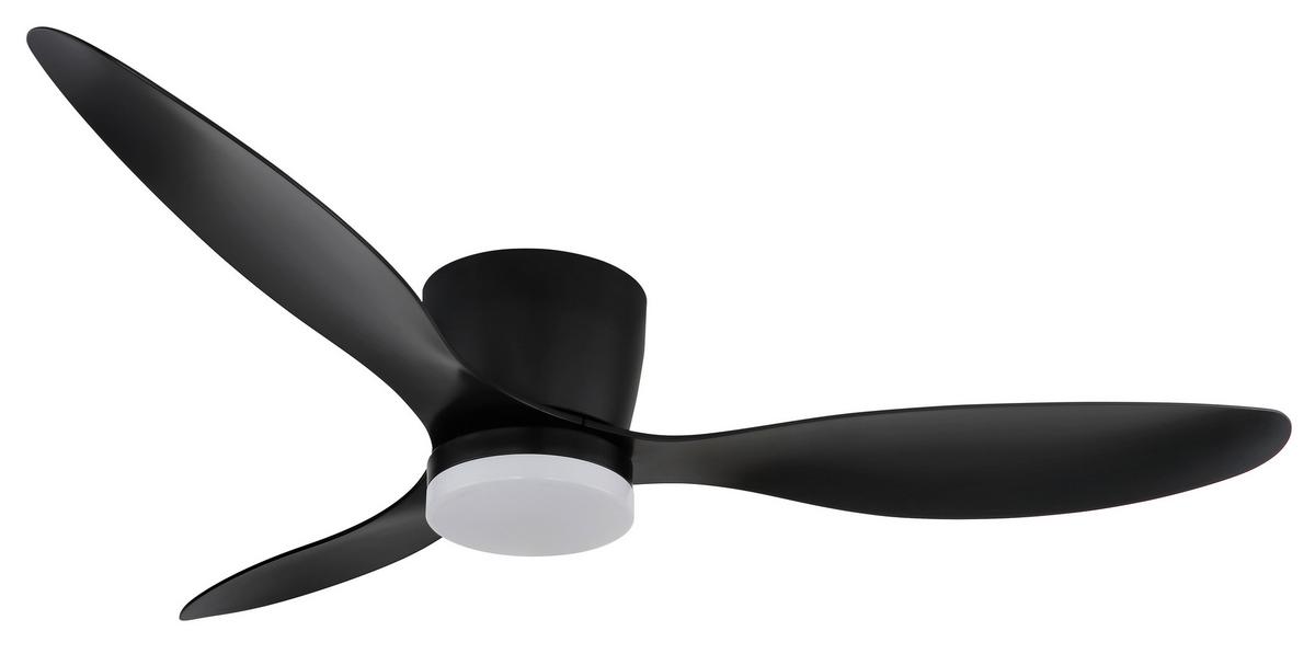 Mennyezeti Ventilátor 03666s Armando - fekete/fehér, Basics, műanyag/fém (22,6/131,50cm) - Globo