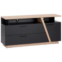 Phonotisch Maxi B: 150 cm Grau/Eiche Dekor - MODERN, Holzwerkstoff (150/75/42cm)
