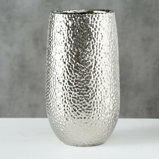 Váza Lajos - barvy stříbra, Basics, keramika (31cm)
