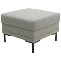 Hocker Looks Vii - Silberfarben/Schwarz, Design, Textil (55/45/55cm) - LOOKS by W.Joop