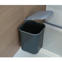 Abfallsammler Buster II 15l BxHxT 28x28x35 cm - Dunkelgrau, Basics, Kunststoff (28/28/35cm) - HKT