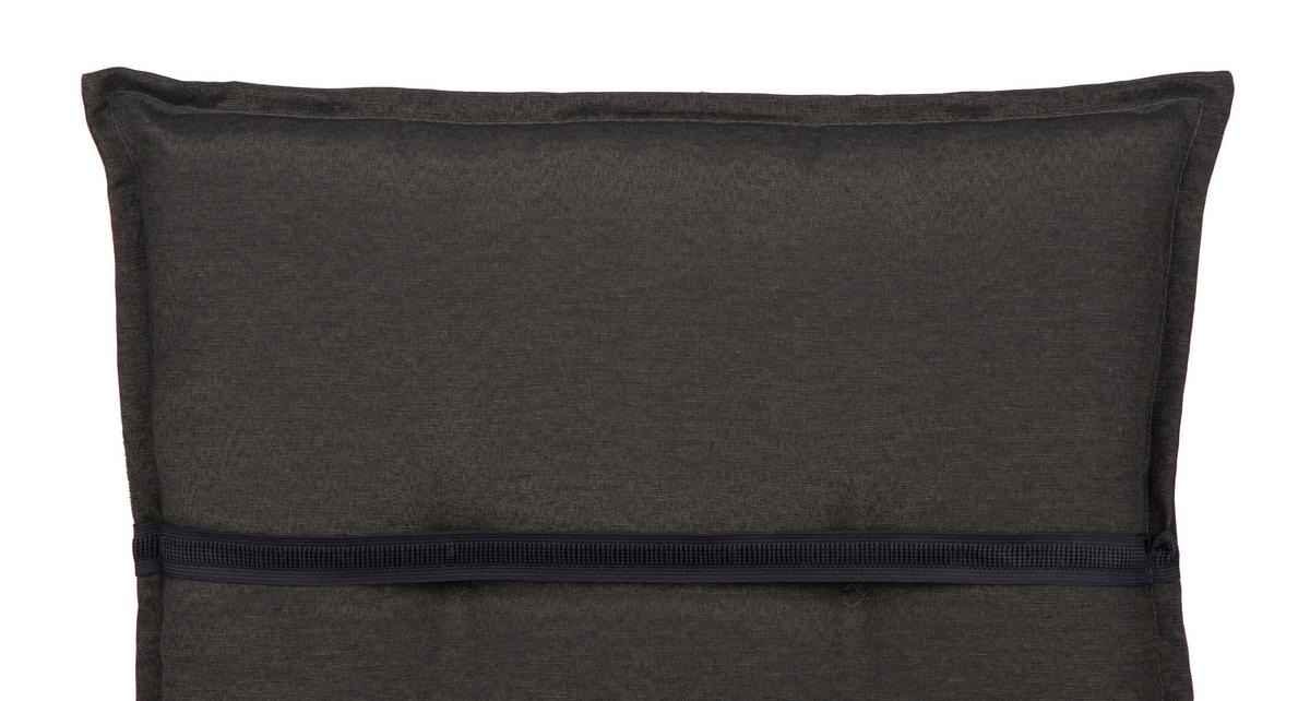 Auflage für Sessel Trier 98x46x8 cm Dunkelgrau - Dunkelgrau, Basics, Textil (98/46/8cm) - Gardenson