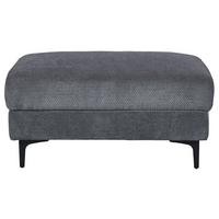 Hocker Atlanta dunkelgrau, B: 60cm - Dunkelgrau/Schwarz, Trend, Holz/Textil (60/44/88cm)