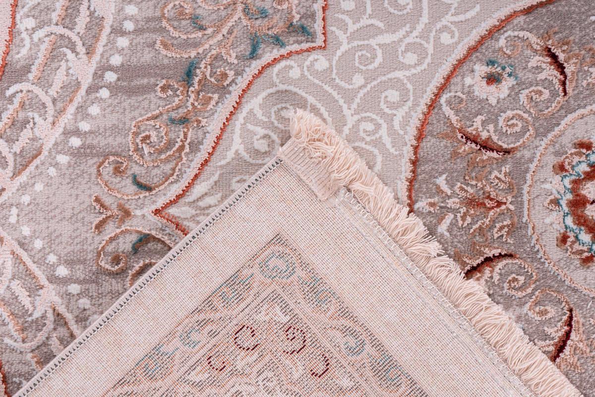 Webteppich Grau/Rosa Akropolis 200x230 cm - Rosa/Grau, Design, Textil (200/230cm) - Kayoom