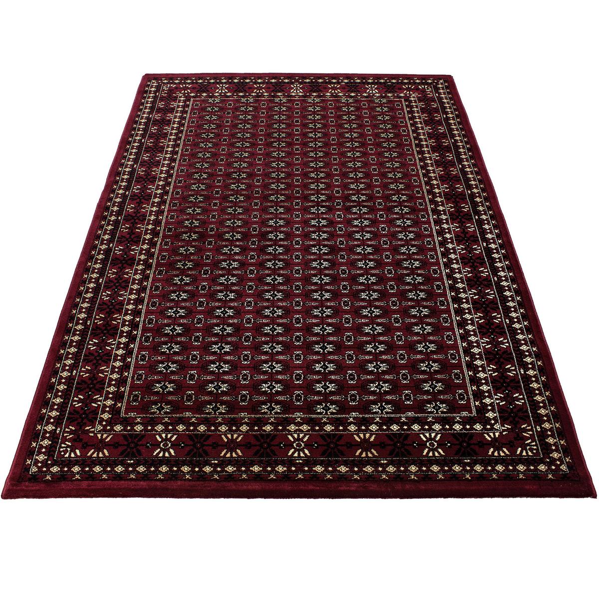 Orientalischer Webteppich Rot Marrakesh 160x230 cm - Dunkelrot, KONVENTIONELL, Textil (160/230cm)