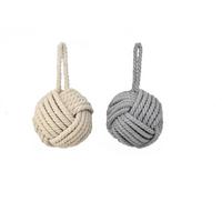 Türstopper Erwin - Weiß/Grau, KONVENTIONELL, Kunststoff/Textil (14cm) - Luca Bessoni